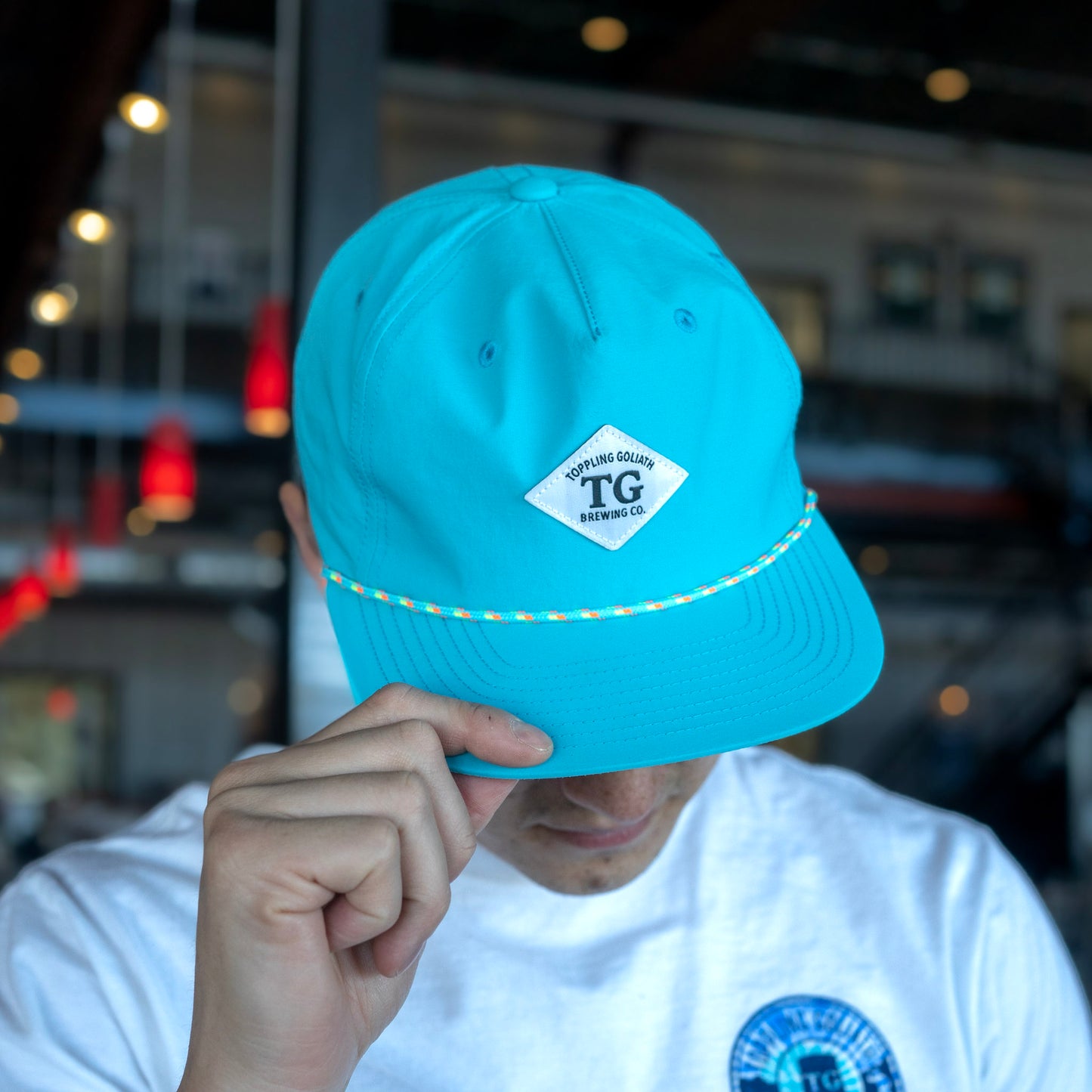 Hat-Grandpa w/ Rope-Aqua