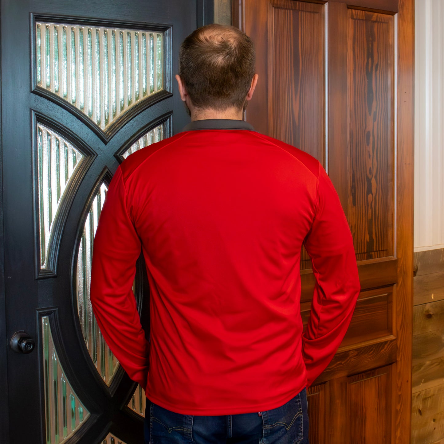 Quarter Zip-Red
