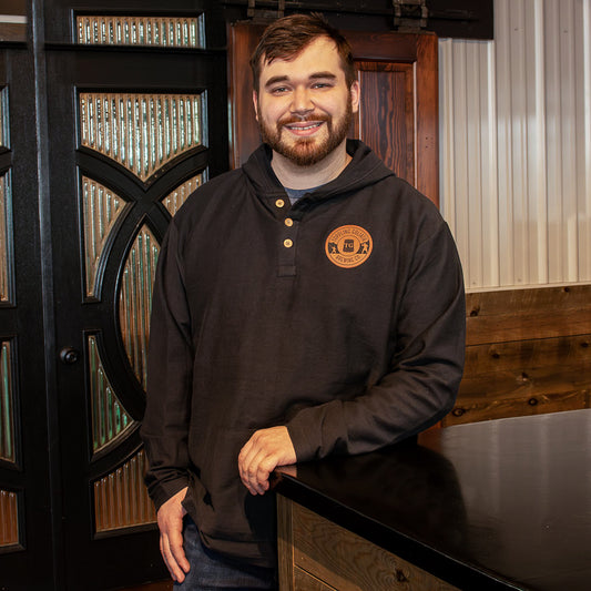 Henley w/ Leather Patch