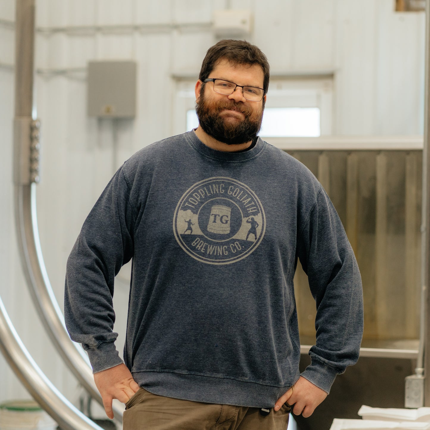Crewneck Sweatshirt-Navy
