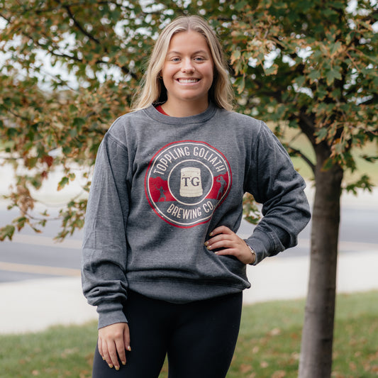 Burnout Crewneck-Charcoal