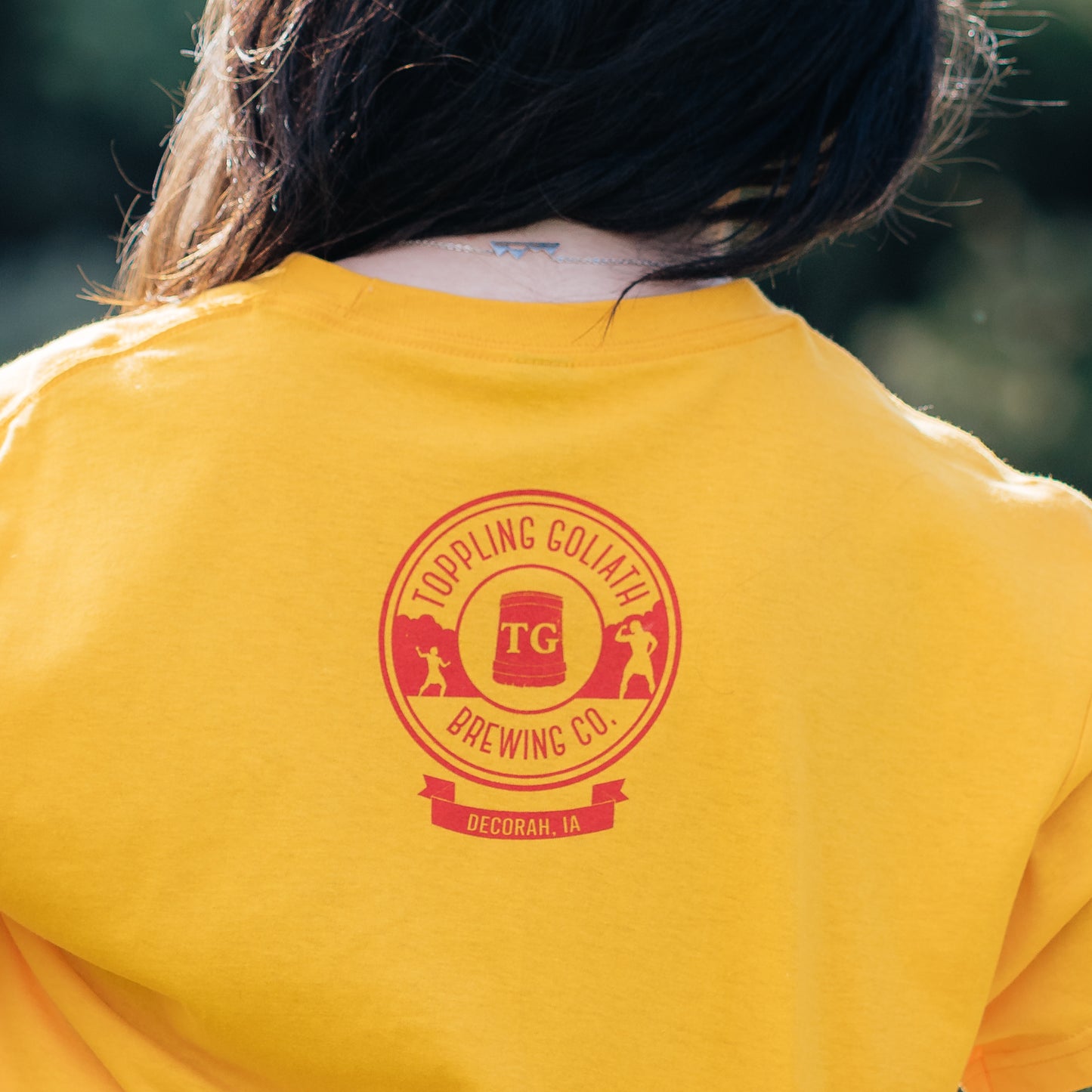 Drink Local Football Tee-Red