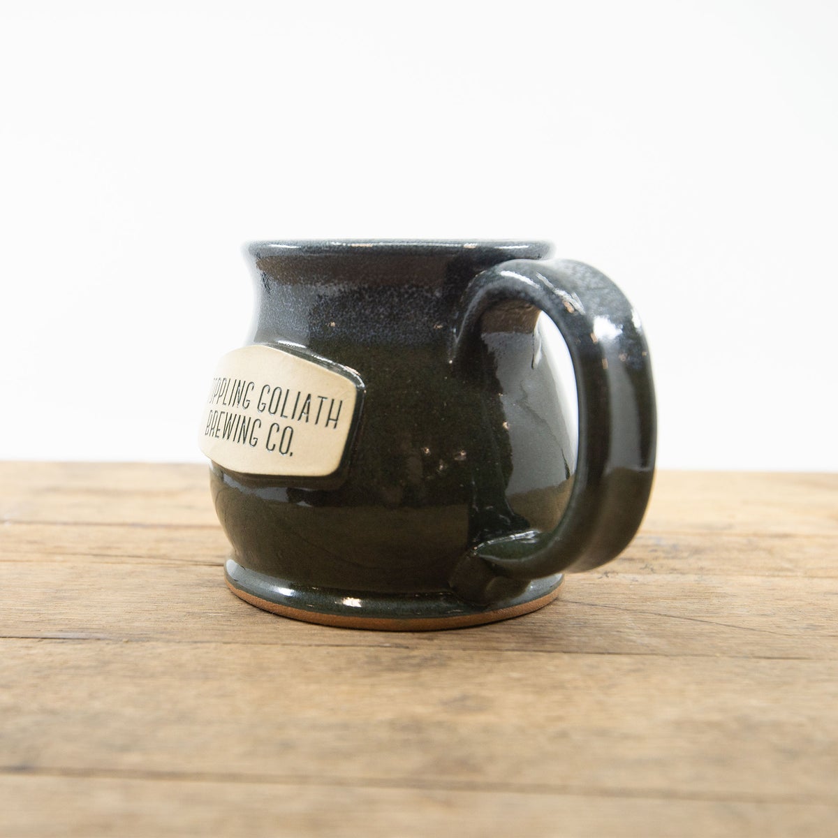Handcrafted Potbelly Mug-Aqua Verde