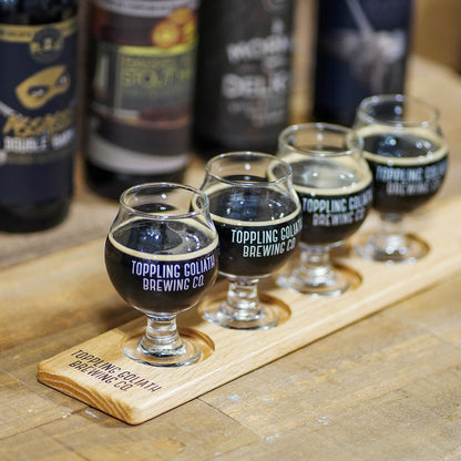 TG Logo Flight Board + Belgian Taster Glasses