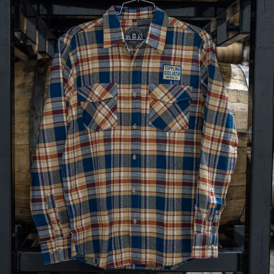 Flannel Shirt with Woven Patch