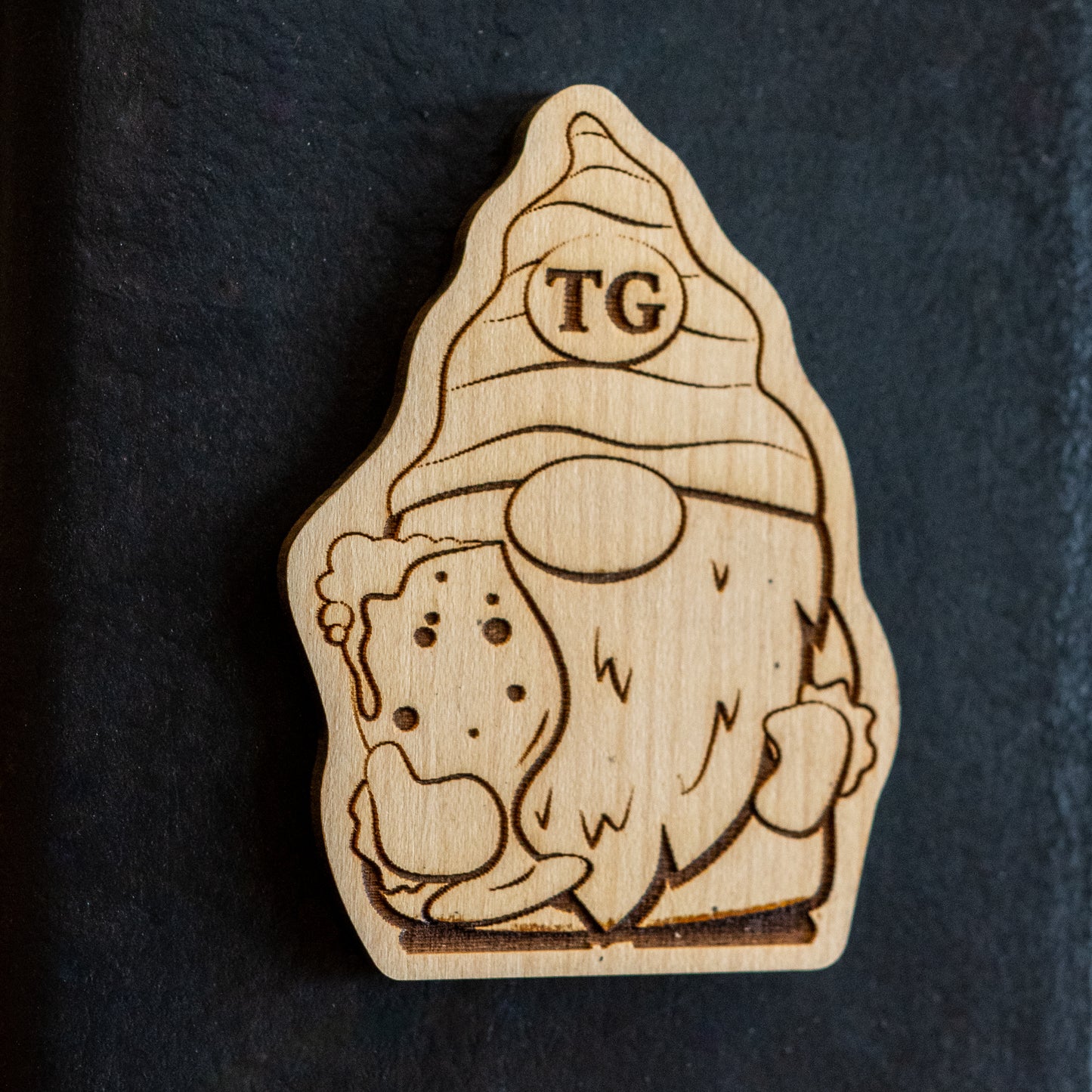 Wood Gnome Magnet