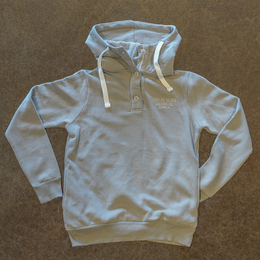 Button Hoodie (W)-Grey