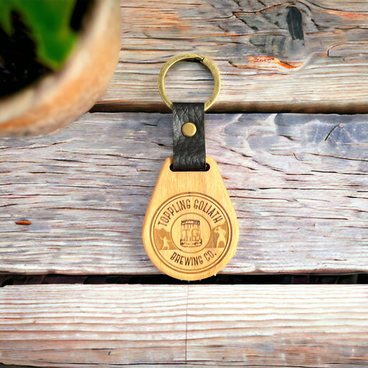 Wooden Keychain-TG Logo