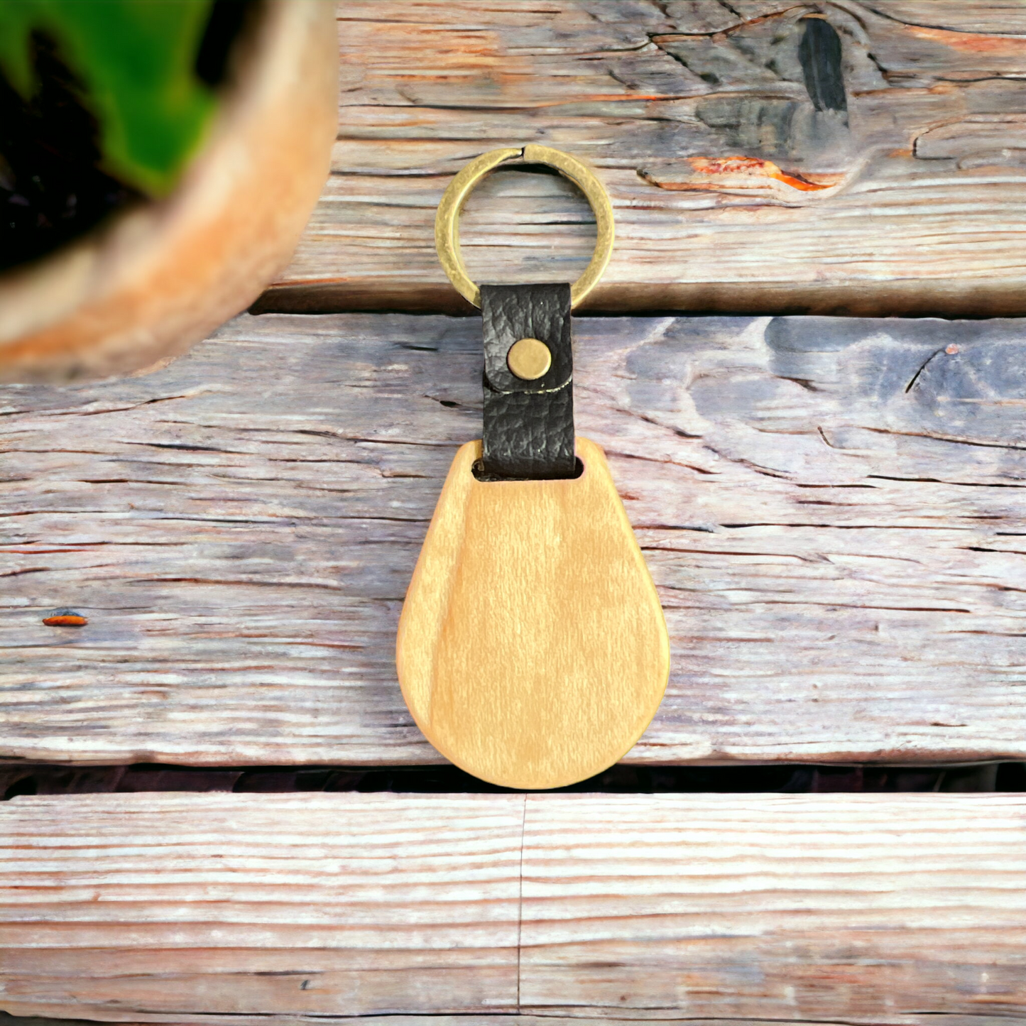 Wooden Keychain-TG Logo