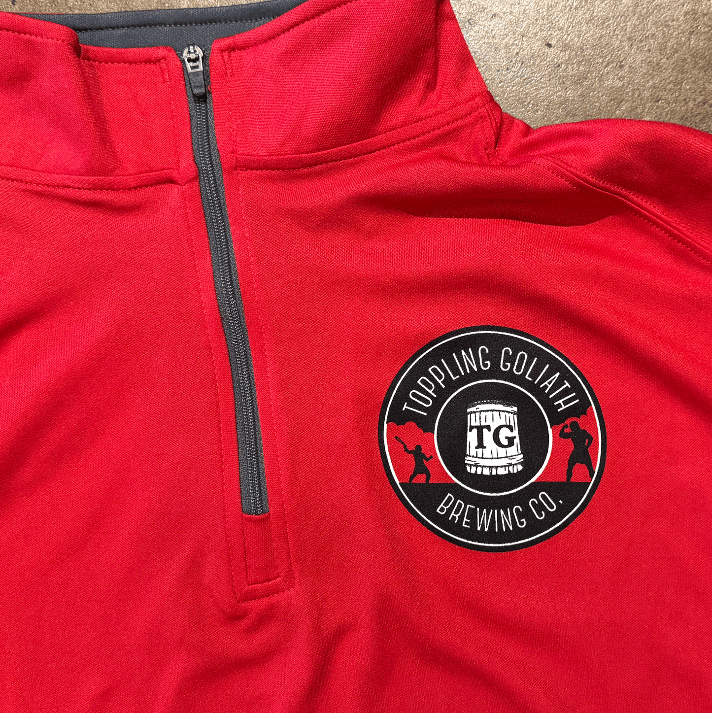 Quarter Zip-Red