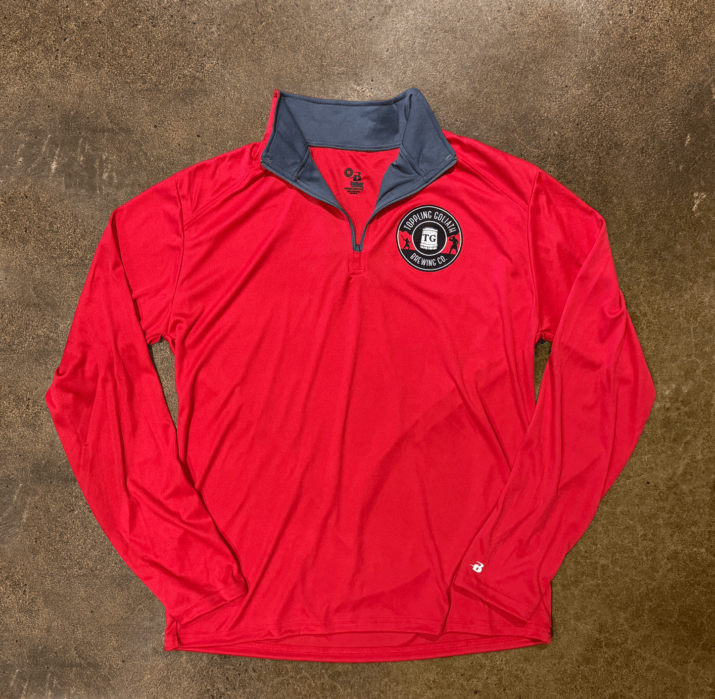 Quarter Zip-Red