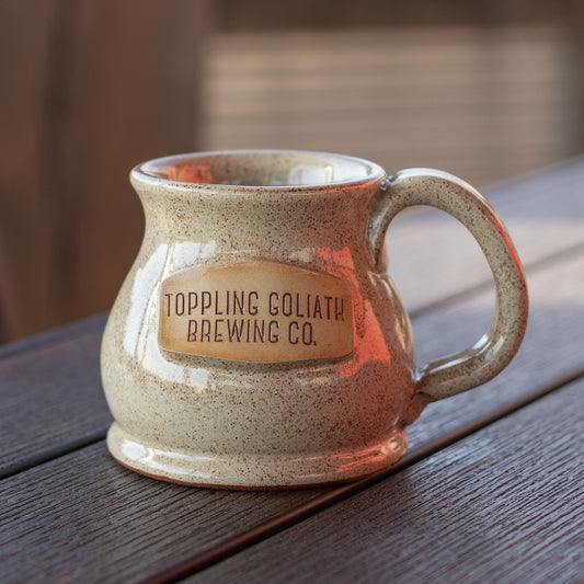 Handcrafted Potbelly Mug-Oatmeal