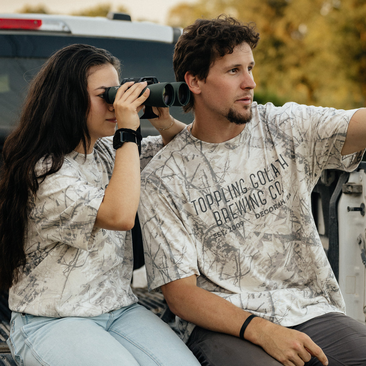 Camo Tshirt-Ivory