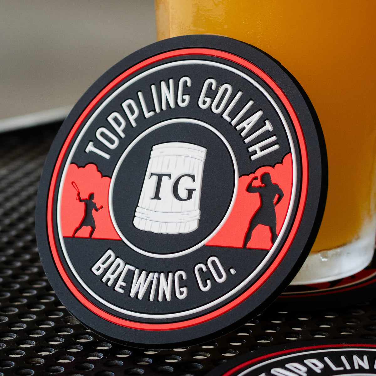 Coaster-TG Logo Black & Red