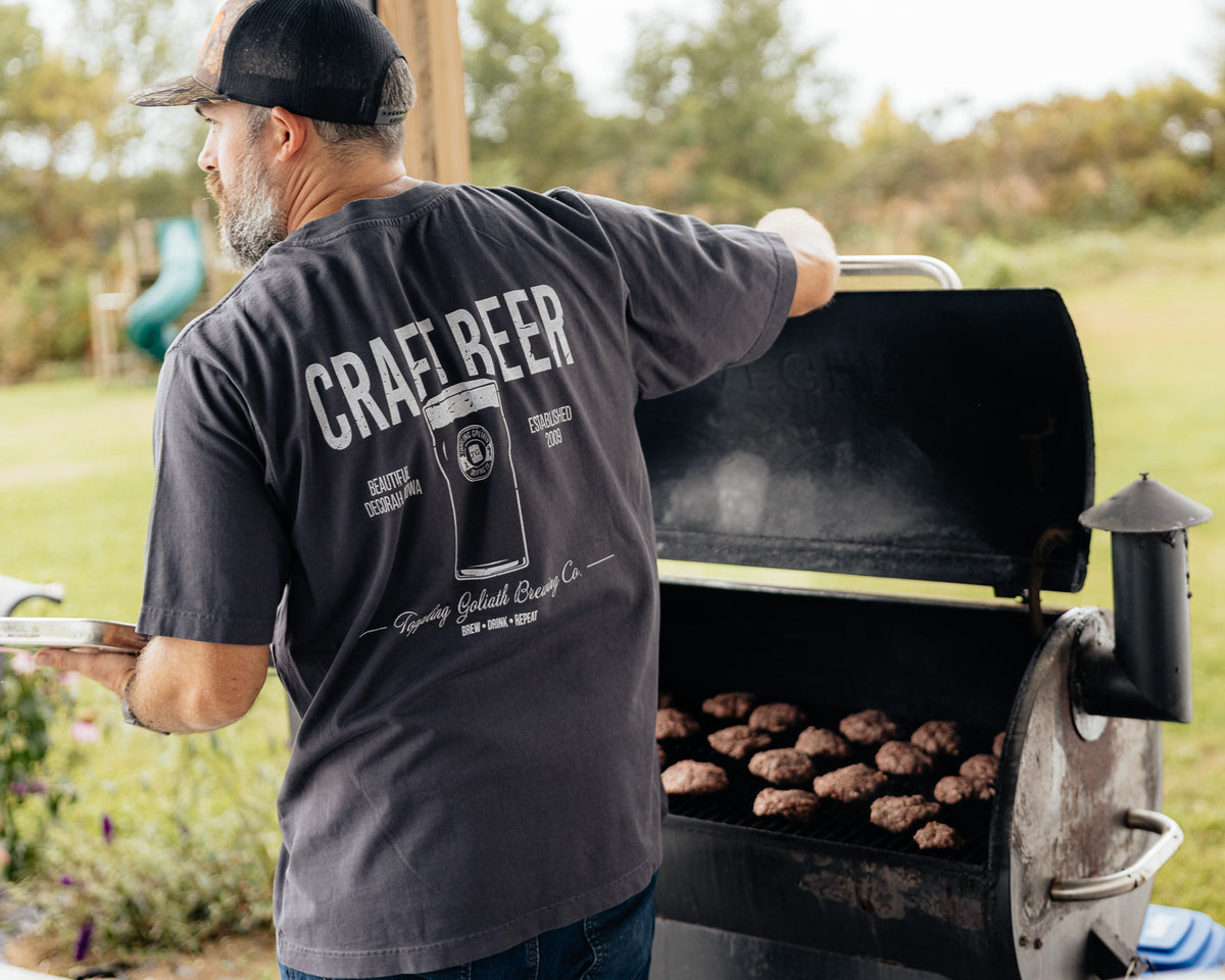 TG Craft Beer Tshirt-Coal