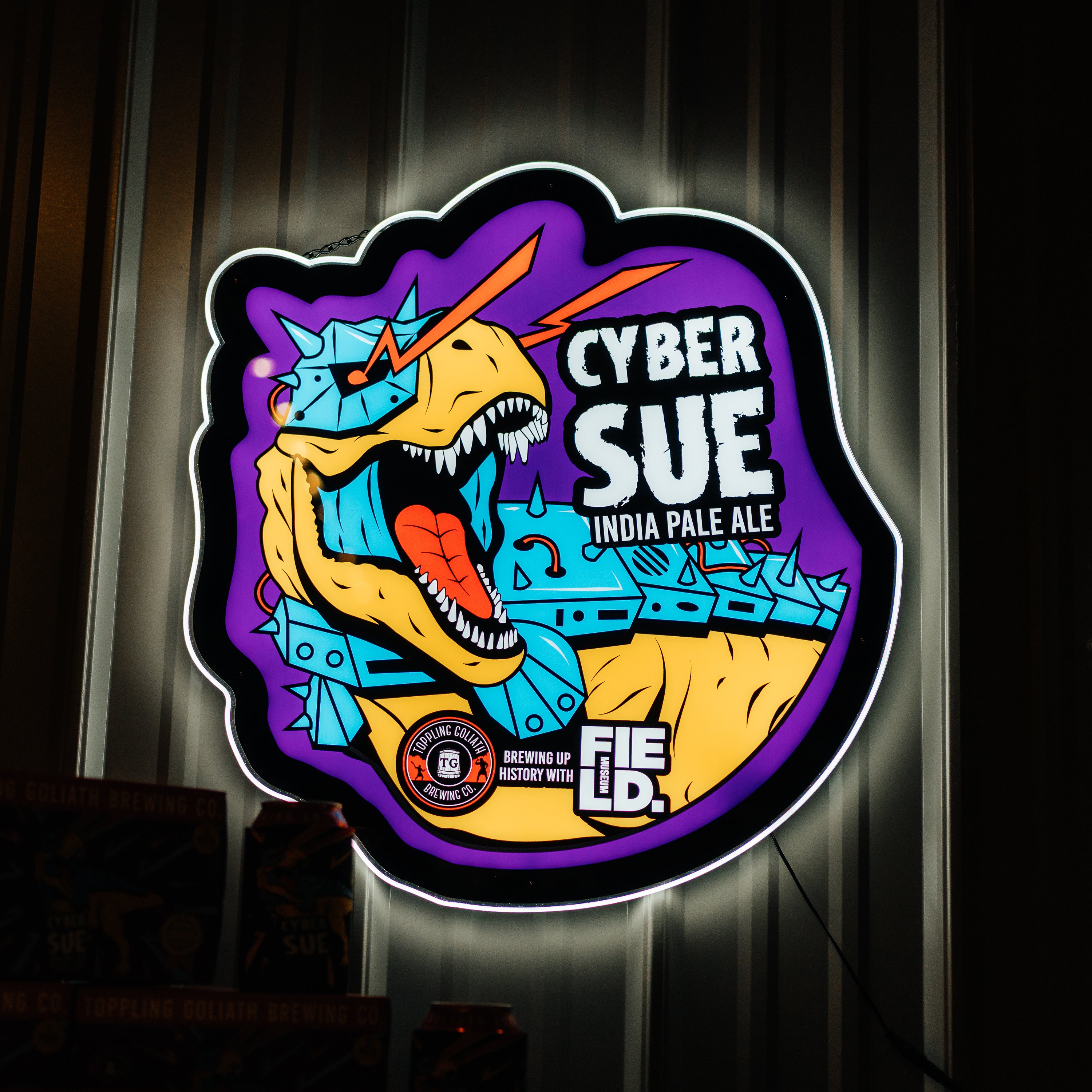 Cyber Sue LED Sign – Toppling Goliath Merch Store