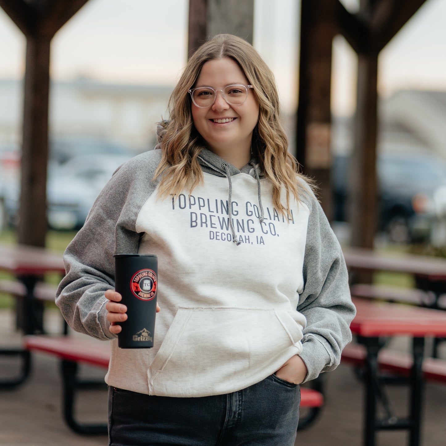 TG Hoodie-Oatmeal/Smoke