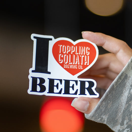Sticker-I Love TG Beer