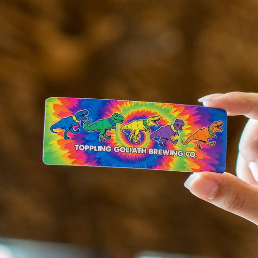 Sticker-Dancing Dinos Tie Dye