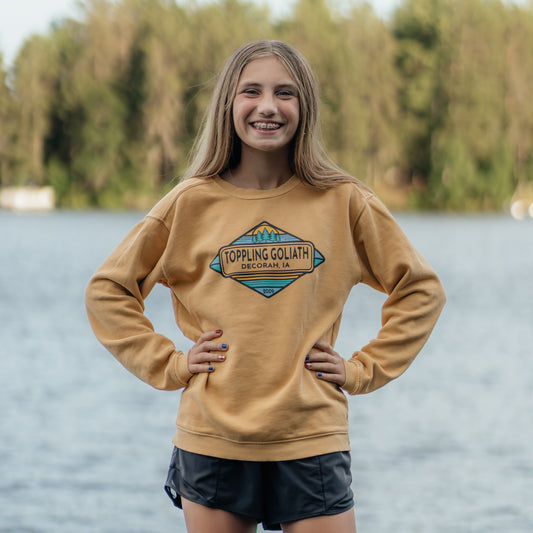Kids Crewneck-Mustard
