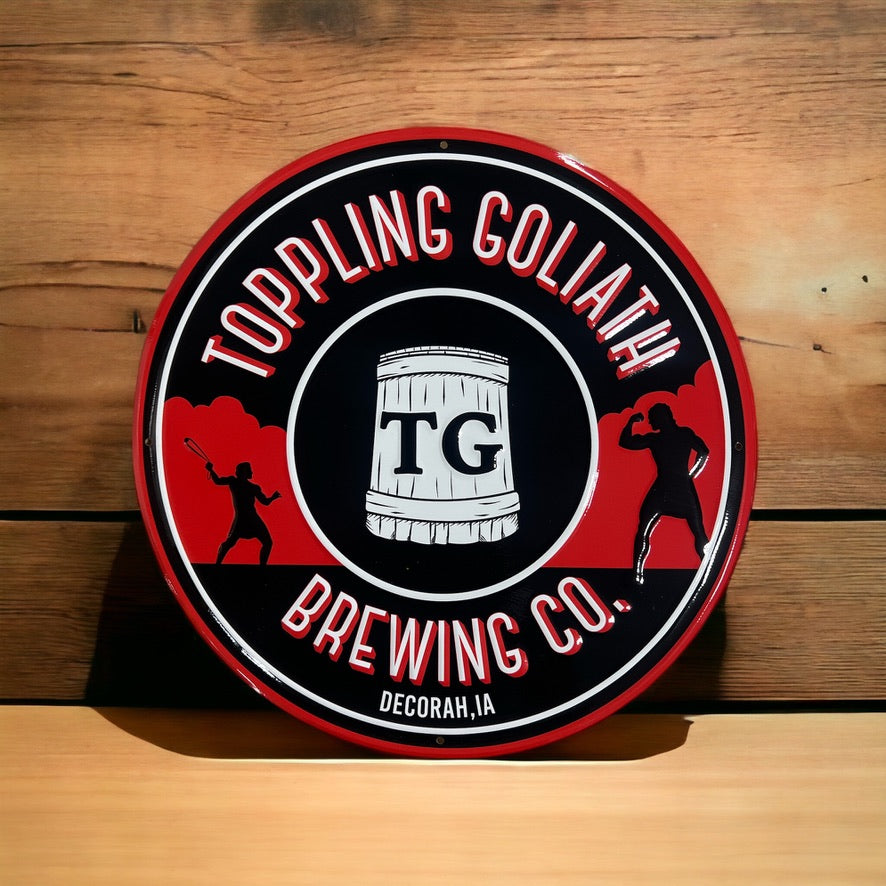 Toppling Sign SIGNS//POSTERS//TIN TACKERS β Toppling Goliath Merch Store