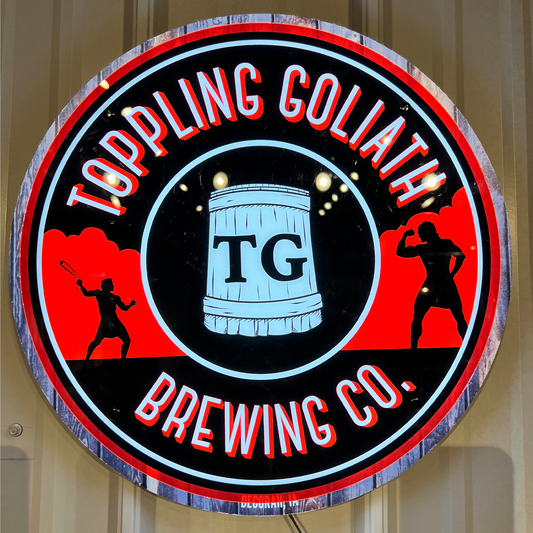 LED Wooden TG Logo Sign