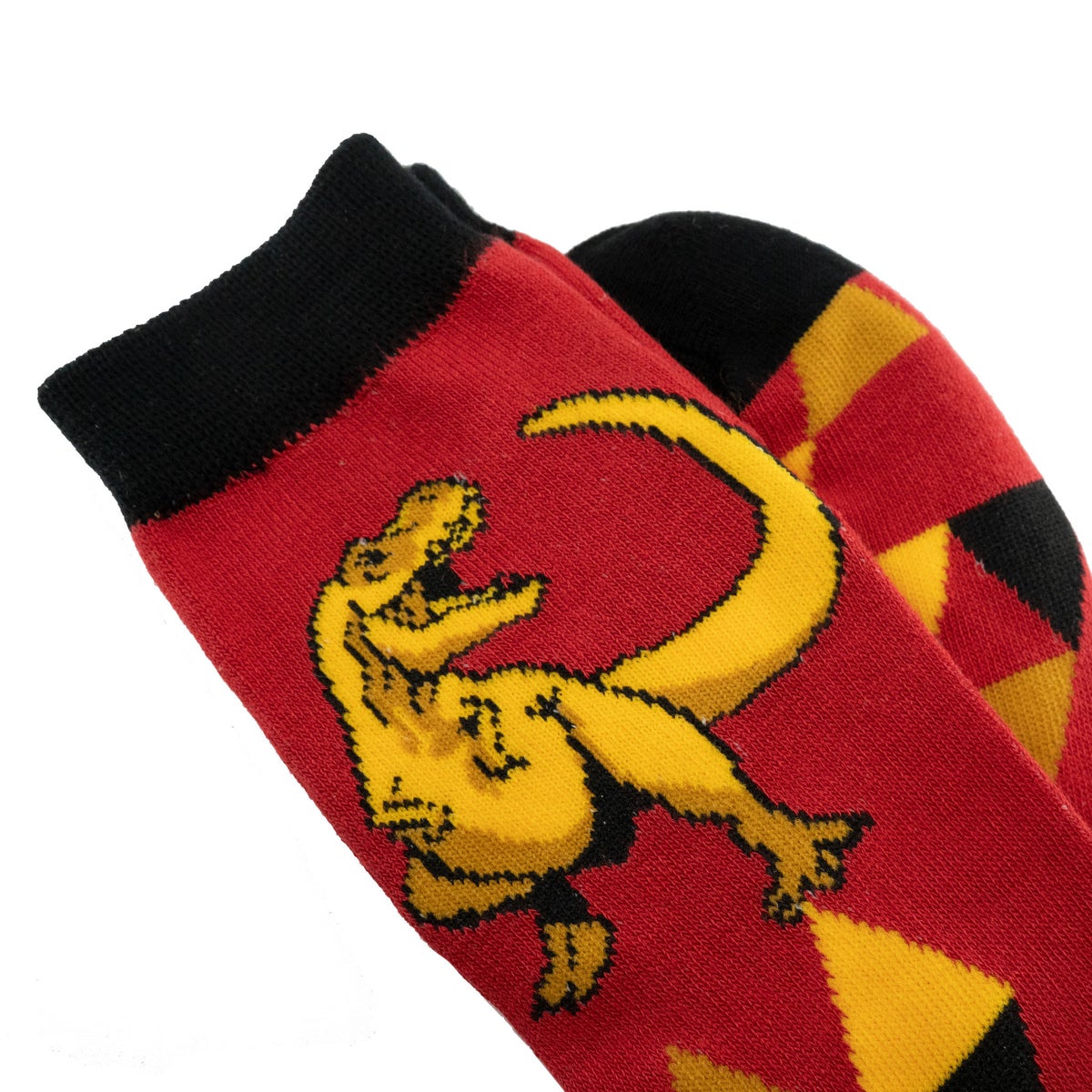 Socks-Dino-Red