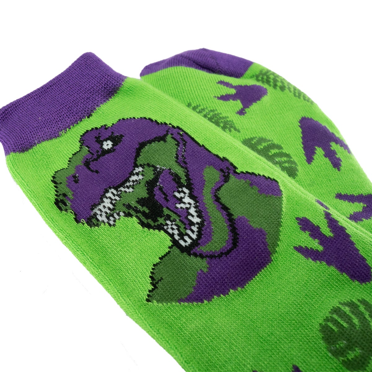 Socks-Dino-Green